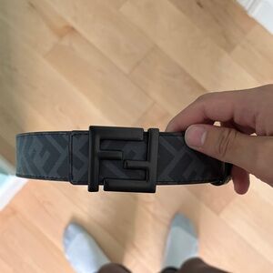 Men's Black Designer Belt